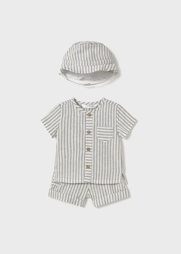 Conj. pant. corto gorro plana