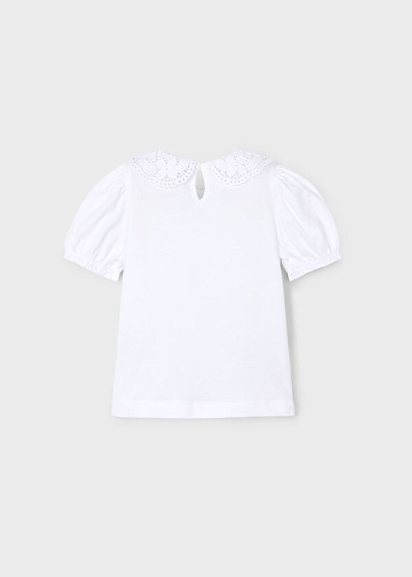Camiseta m/c cuello crochet - Imagen 2