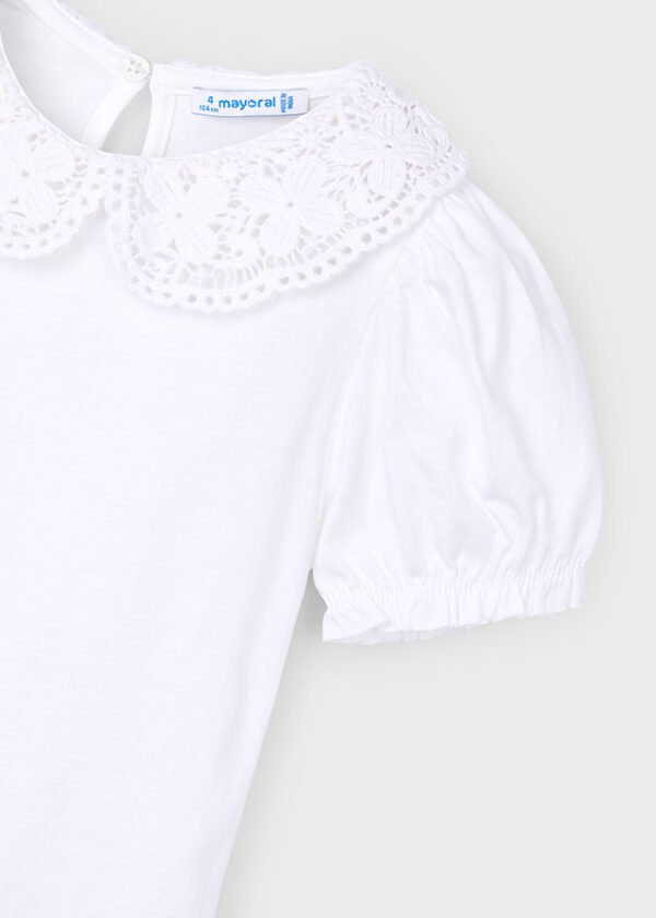 Camiseta m/c cuello crochet - Imagen 3