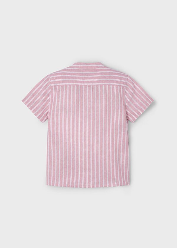 Camisa m/c cuello mao lino - Imagen 4