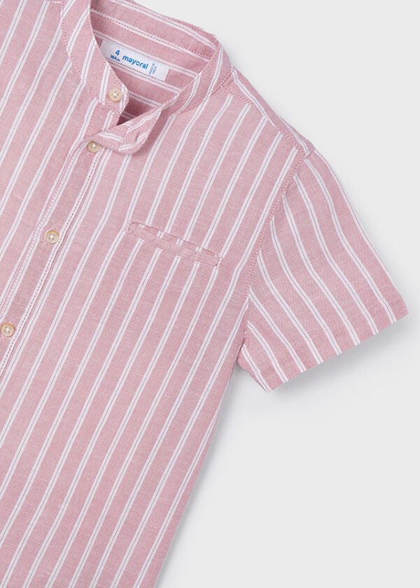 Camisa m/c cuello mao lino - Imagen 5