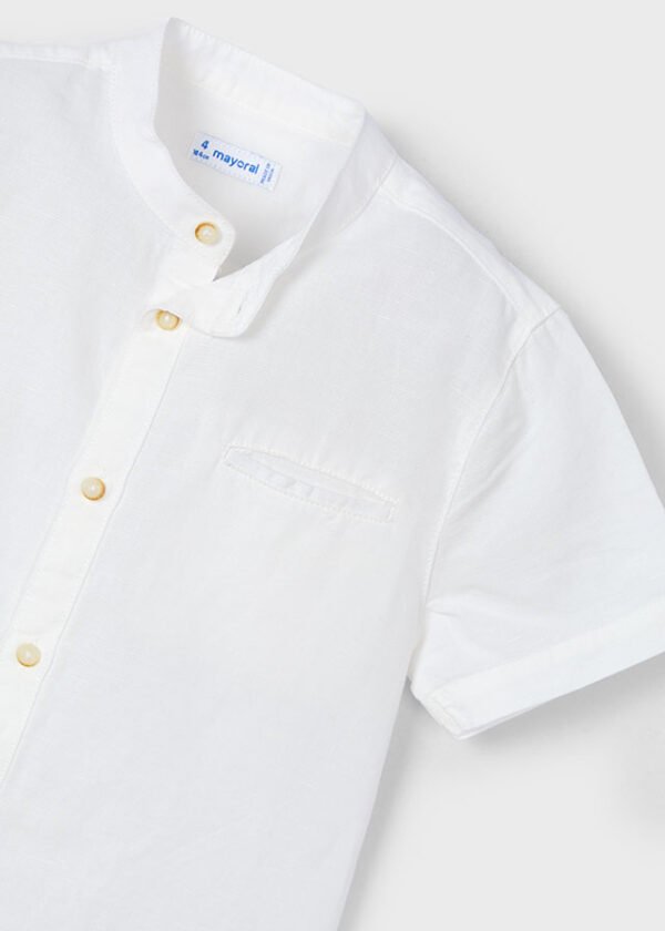 Camisa m/c cuello mao lino - Imagen 10