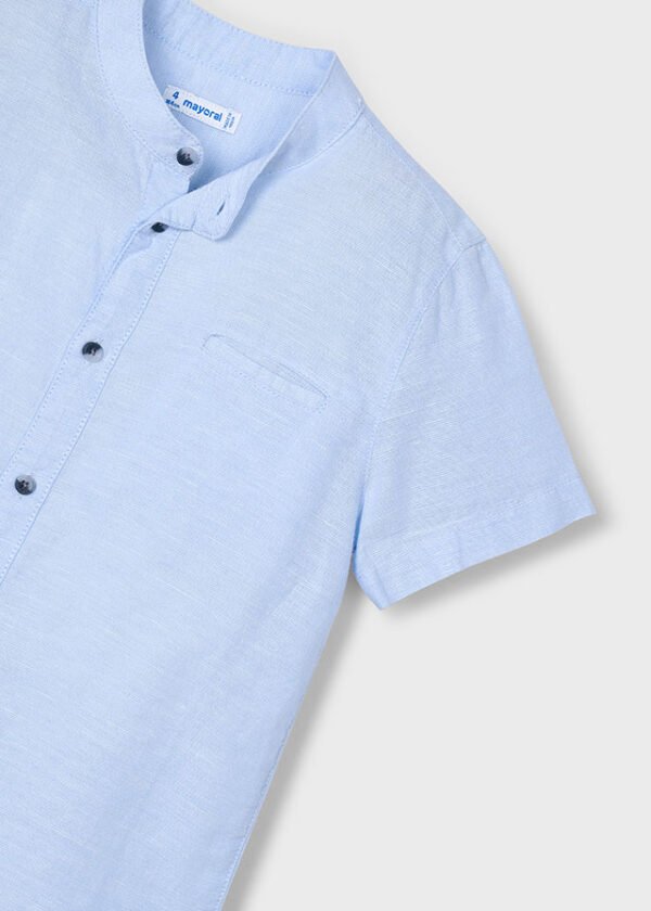 Camisa m/c cuello mao lino - Imagen 13