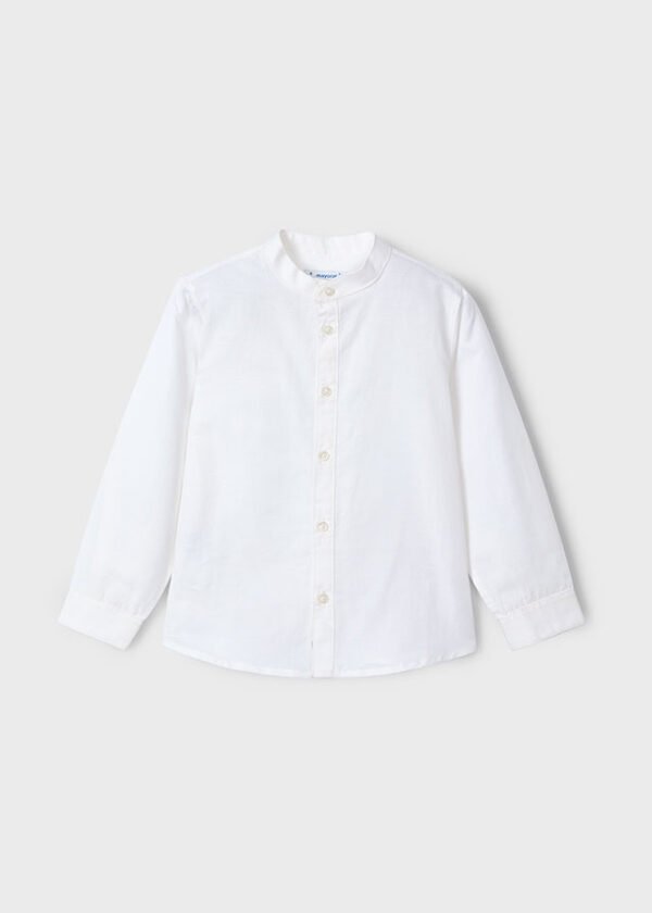 Camisa m/l cuello mao lino