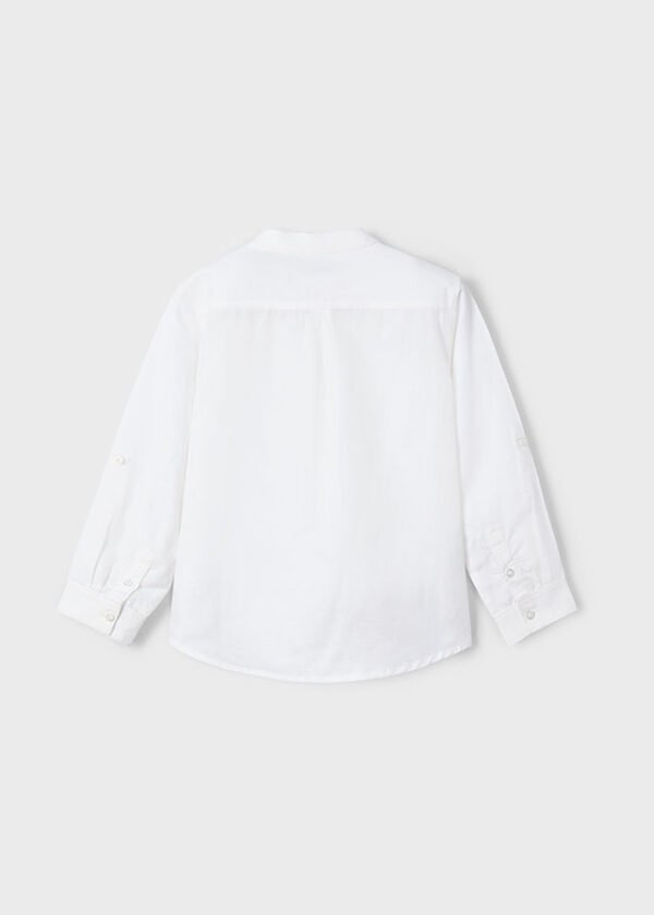 Camisa m/l cuello mao lino - Imagen 2