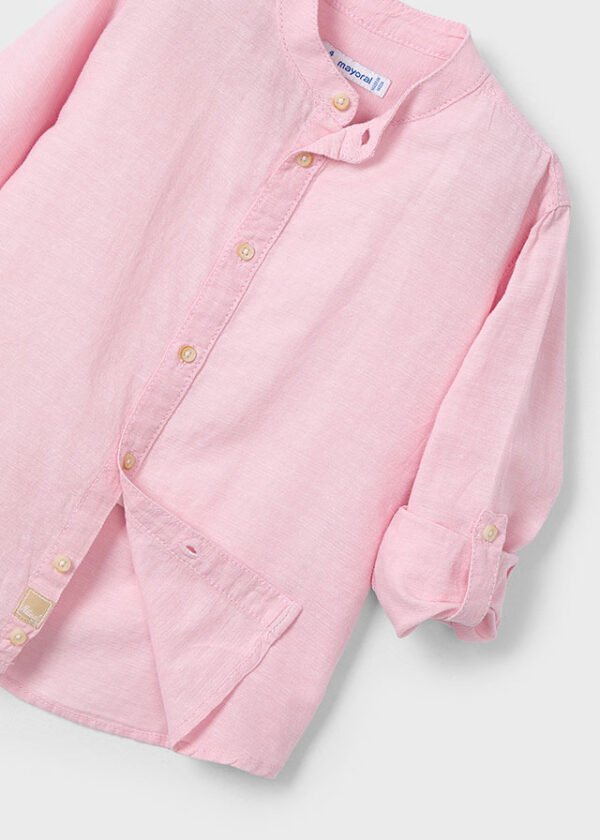 Camisa m/l cuello mao lino - Imagen 7