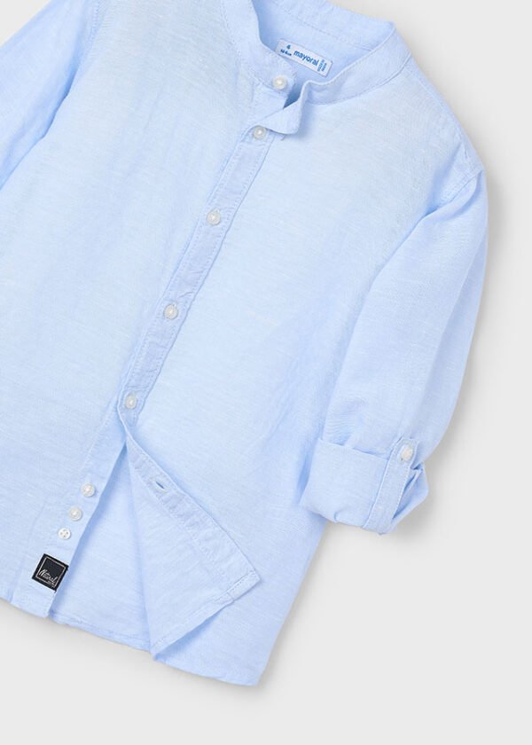 Camisa m/l cuello mao lino - Imagen 10