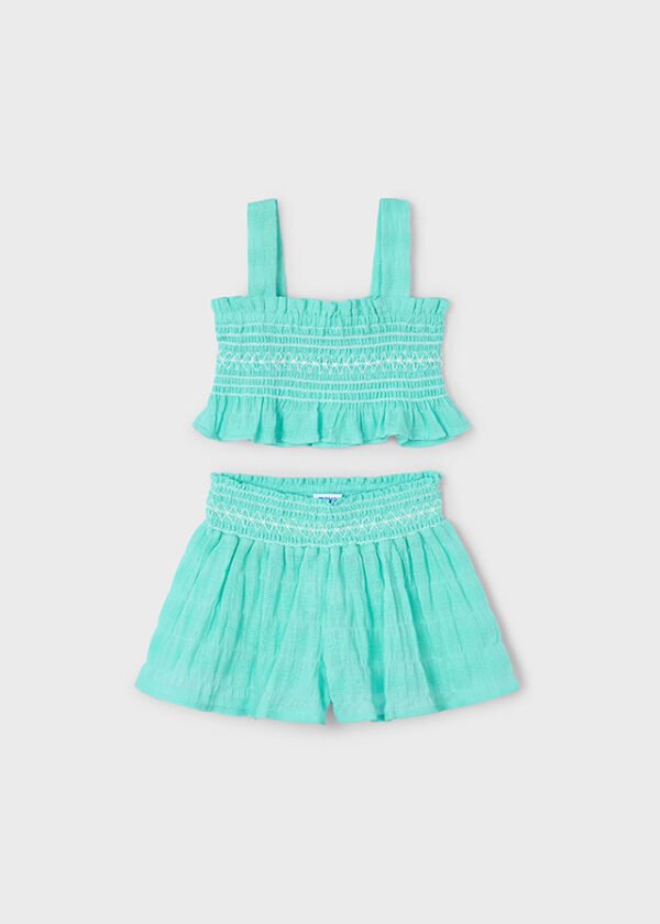 Conj. short nido de abeja