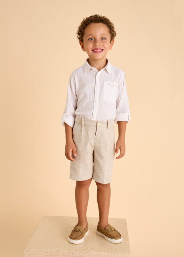 Bermuda lino suiting