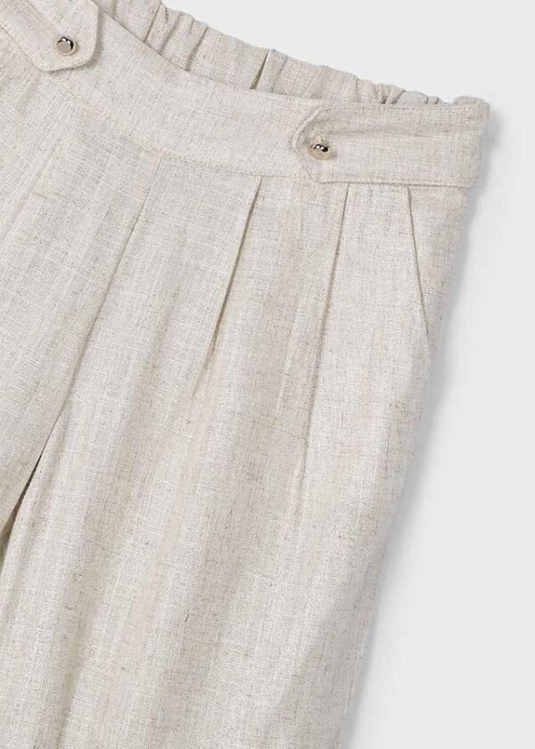 Pantalon largo lino - Imagen 4