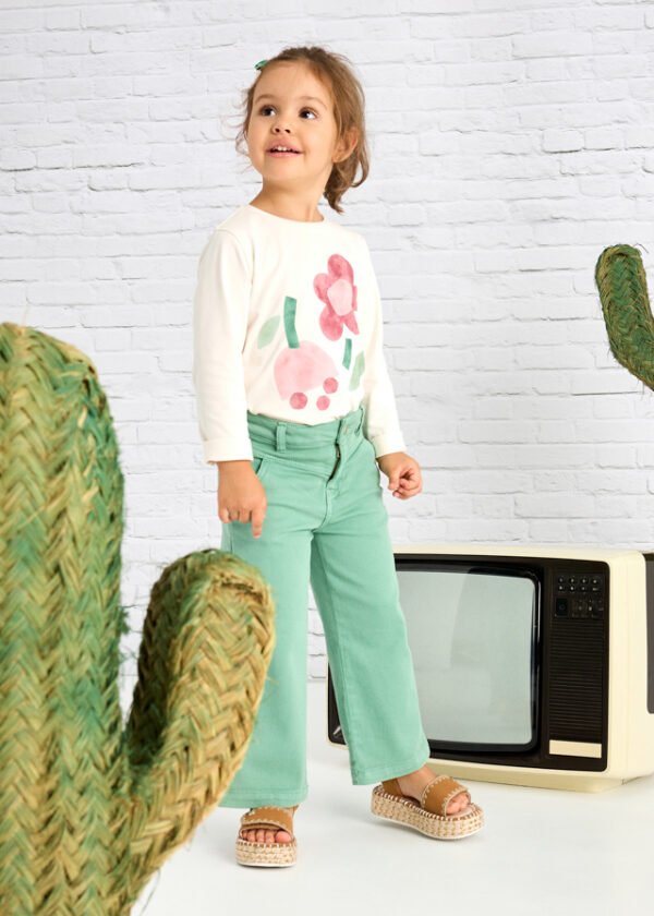 Pantalon largo sarga - Imagen 5