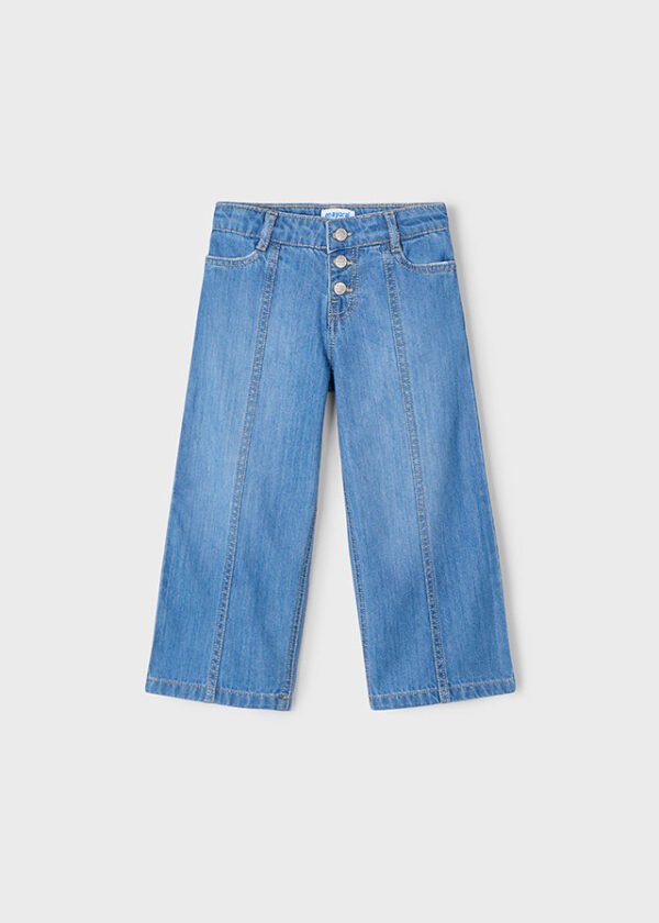 Pantalon largo denim fluido - Imagen 2