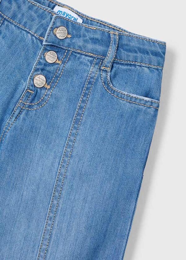 Pantalon largo denim fluido - Imagen 4