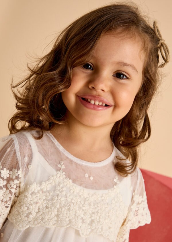 Vestido tul bordado - Imagen 2