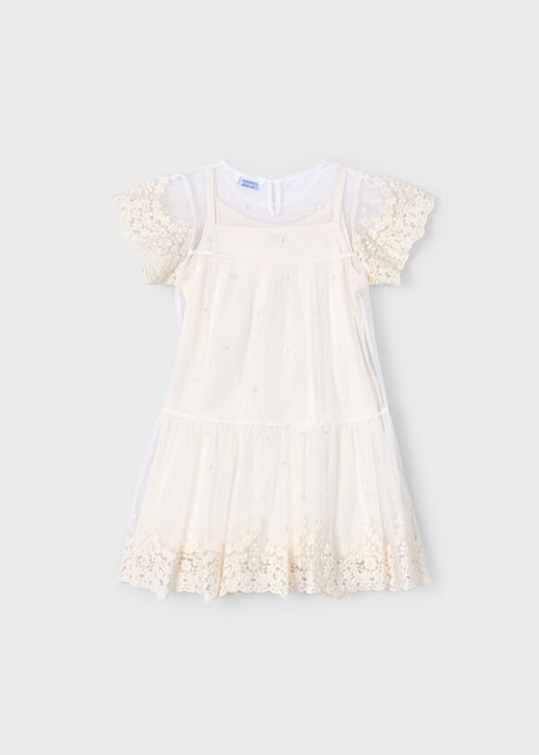 Vestido tul bordado - Imagen 5