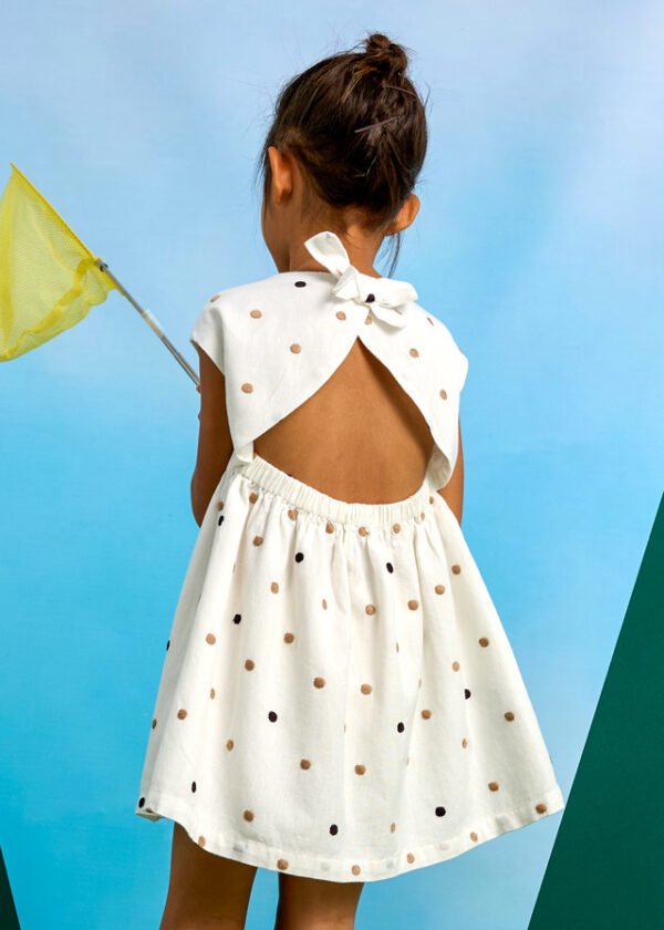 Vestido topos bordados - Imagen 3